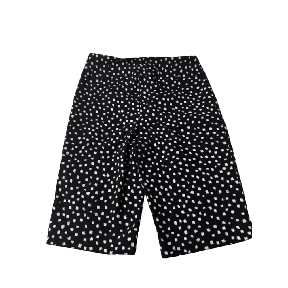 Women's S.C. & CO. Pants Black & White Print Cropped